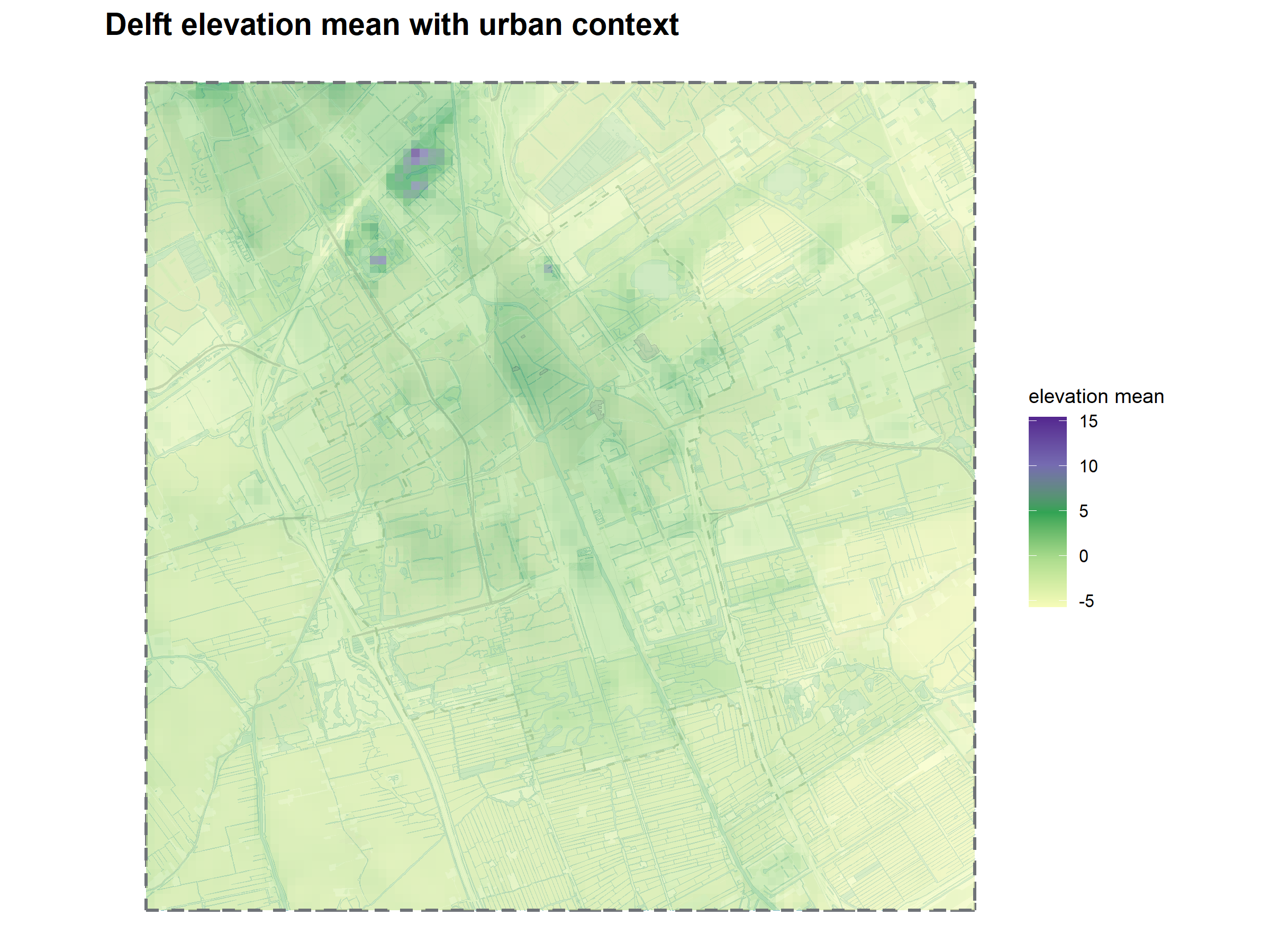 Delft mean elevation.